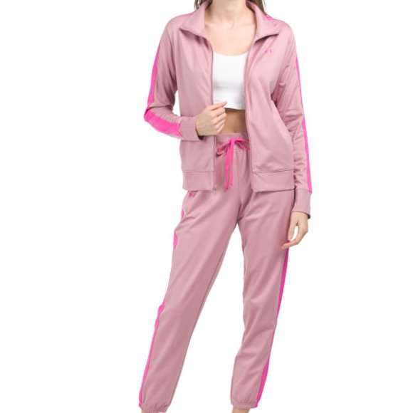 NEW  UNDER ARMOUR Tricot Tracksuit pink 462sn - Picture 1 of 3